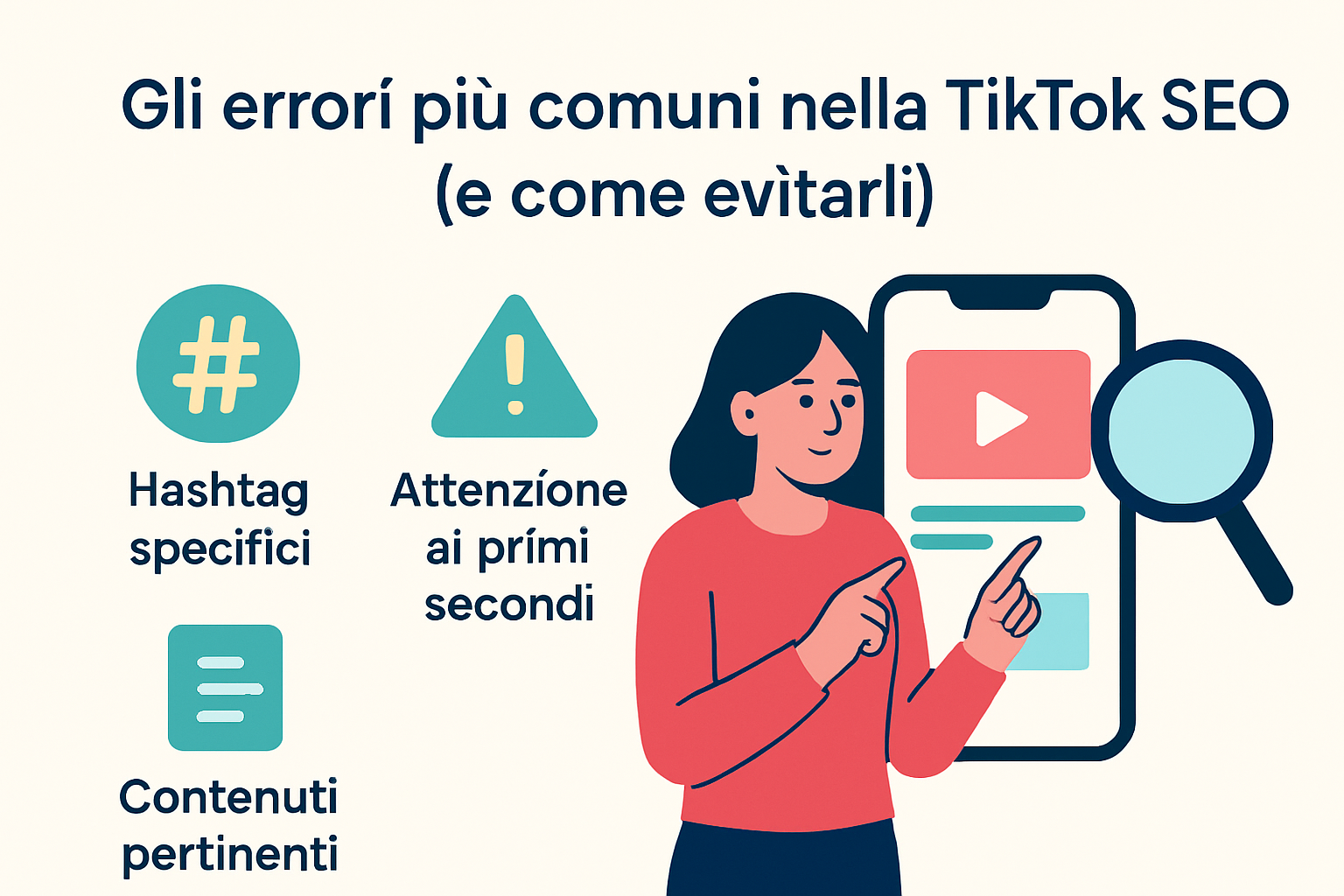Gli errori più comuni nella TikTok SEO (e come evitarli)